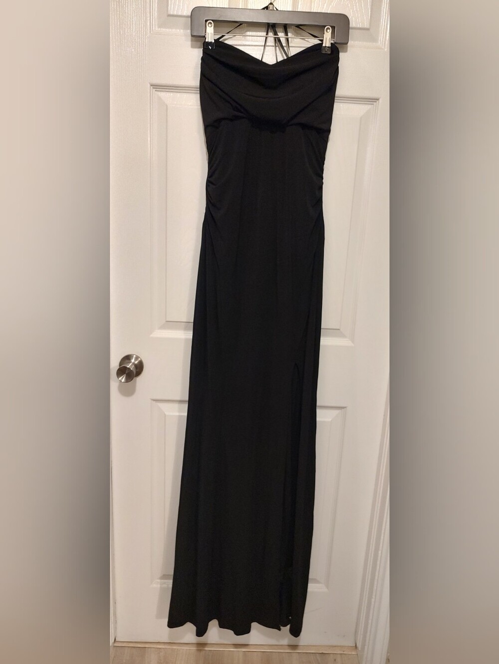 Windsor Black Strapless Maxi Dress